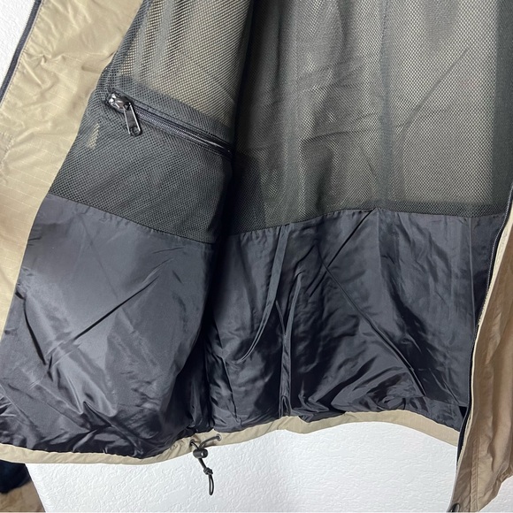 Tri-Mountain Tan Black Long Sleeve Windbreaker Jacket. - Picture 4 of 11